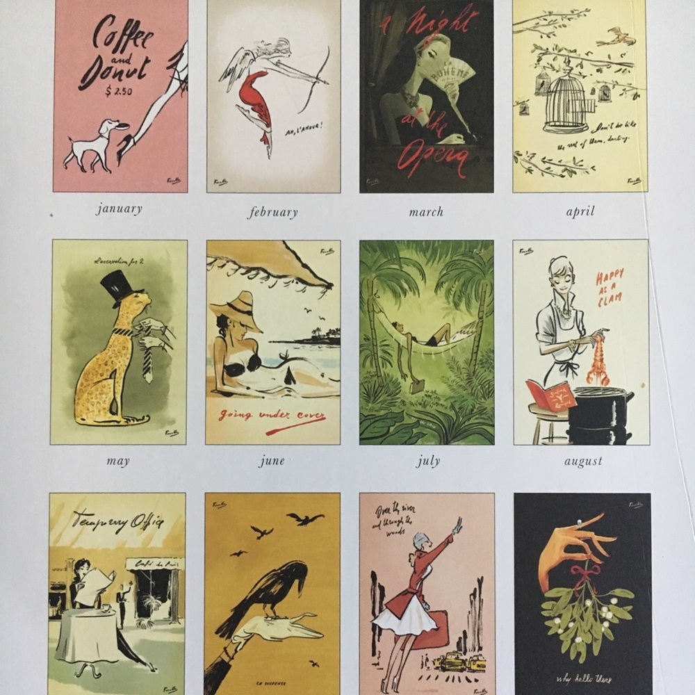 Kate Spade Prints from calendar
